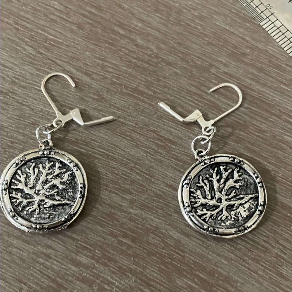 Hand Crafted Silver Earrings - Picture 2 of 6